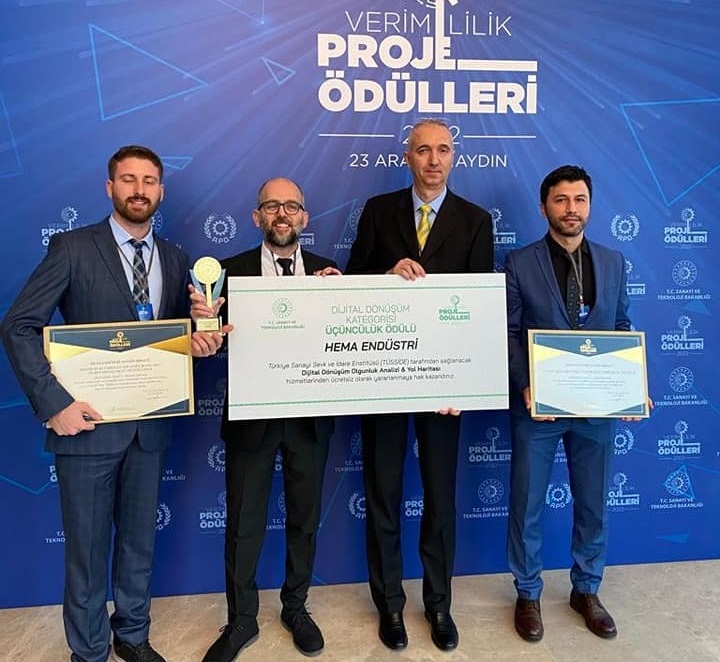 Dijital dönüşüm kategorisinde ödül aldık!